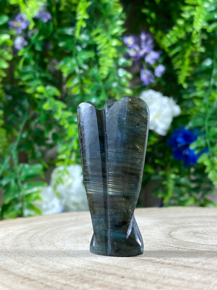 Labradorite Angel Carving