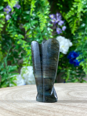 Labradorite Angel Carving