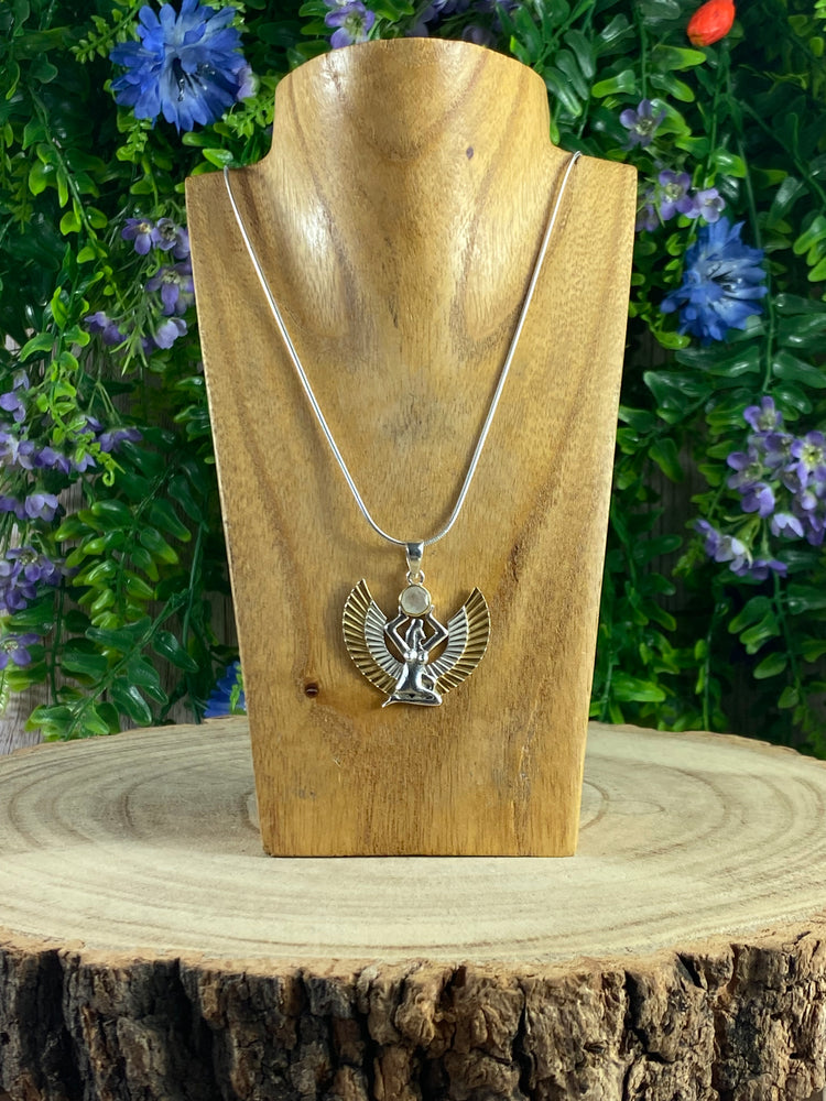 Goddess Isis With Moonstone Pendant