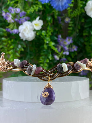 Lepidolite and Mother Of Pearl Circlet