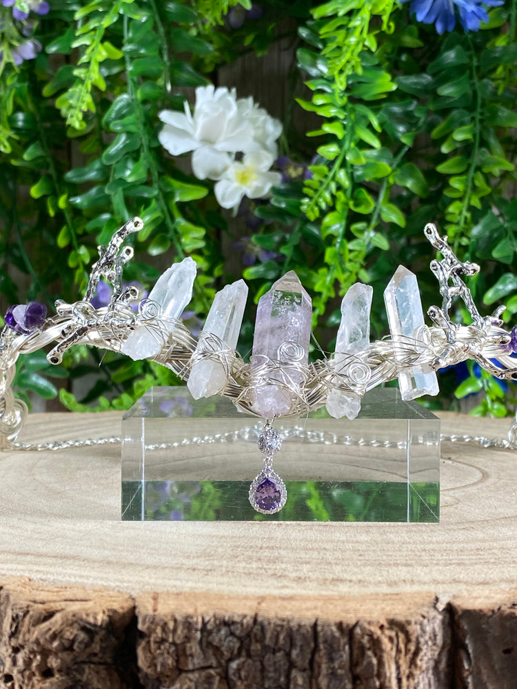 Vera Cruz, Clear Quartz, Amethyst Circlet