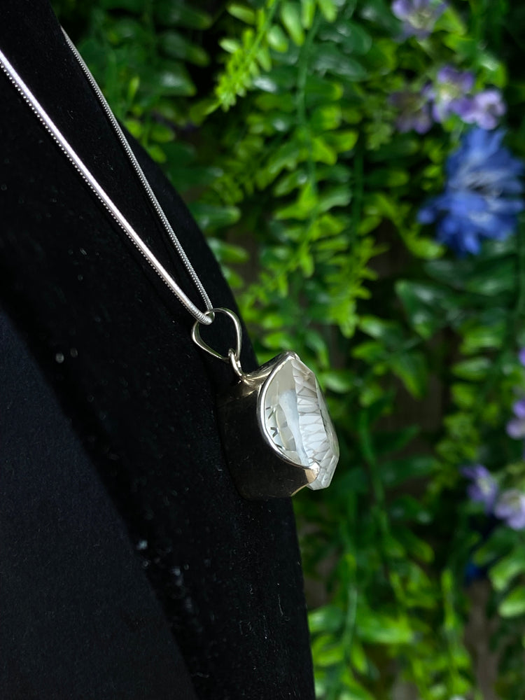 Faceted Quartz Pendant