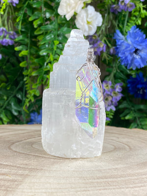 Angel Aura Wire Wrapped Pendant