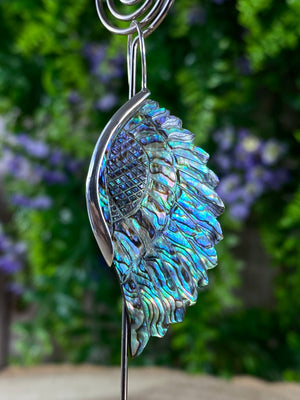 Abalone Shell Angel Wing Earrings