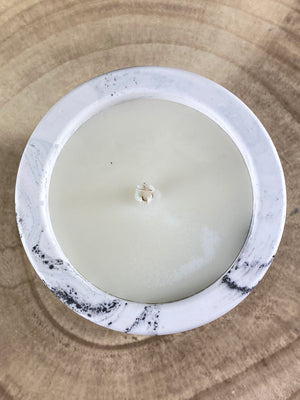 Rock Salt & Driftwood Handcrafted Candle
