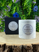 Rock Salt & Driftwood Handcrafted Candle