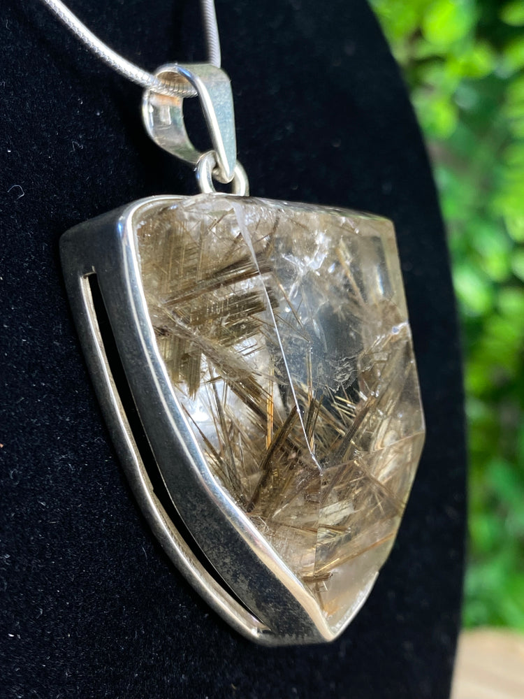 Rutile Shield Pendant