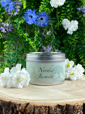 “Nordic Jasmine” Beeswax Candle