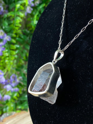 Lepidocrocite In Quartz Phantom Pendant