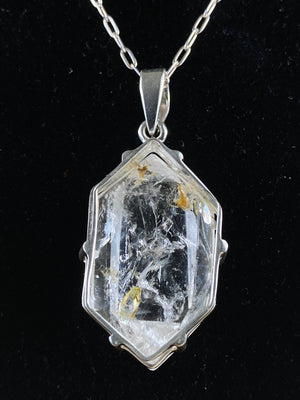 Quartz Enhydro Pendant