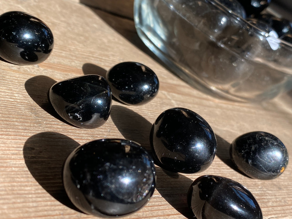 Black Tourmaline Tumbles