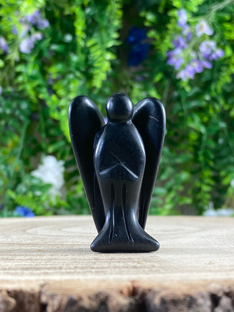 Shungite Angel Carving