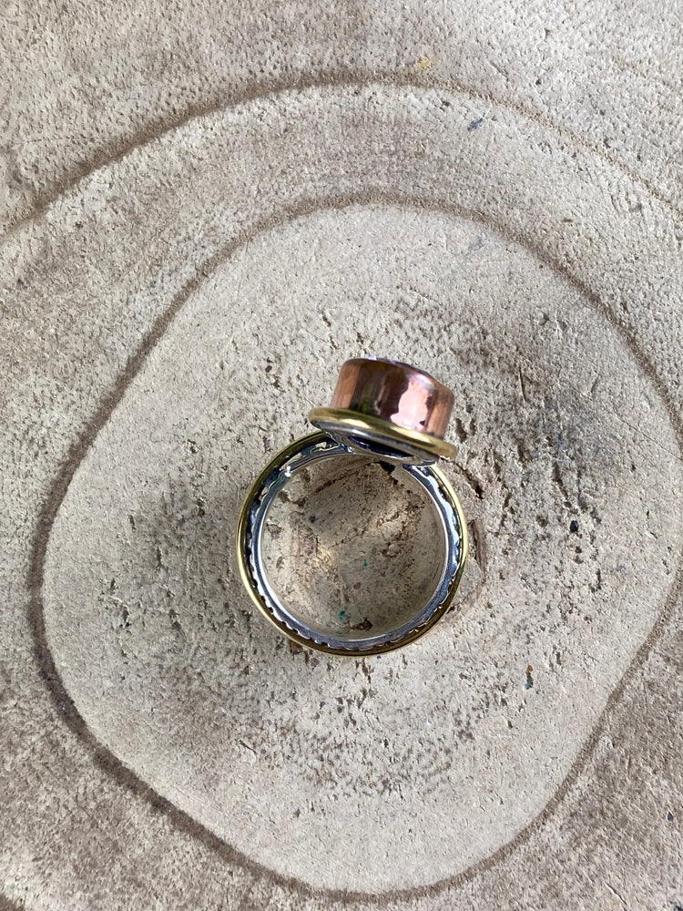 Faceted Amethyst Ring