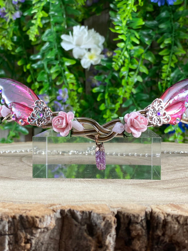 Ruby And Kunzite Butterfly Circlet