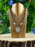 Cultured Pearl And Topaz Necklace