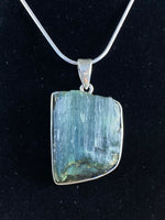 Raw Green Tourmaline Pendant