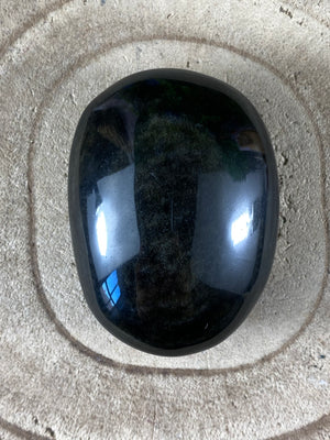 Sheen Obsidian Palm Stone