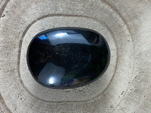 Sheen Obsidian Palm Stone