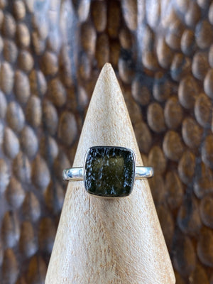 Moldavite Ring
