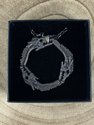 3 Dragon Circle Pendant