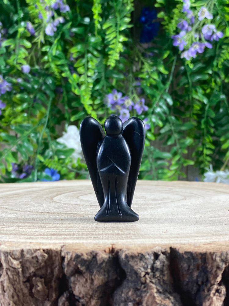 Shungite Angel Carving