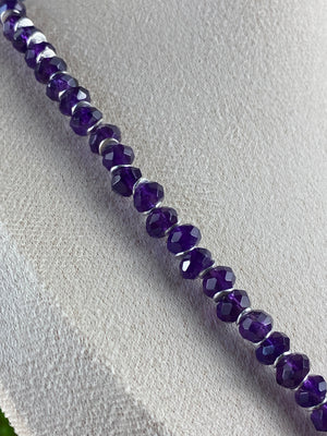 Amethyst And Blue Chalcedony Necklace