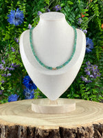 9ct Gold Emerald Necklace