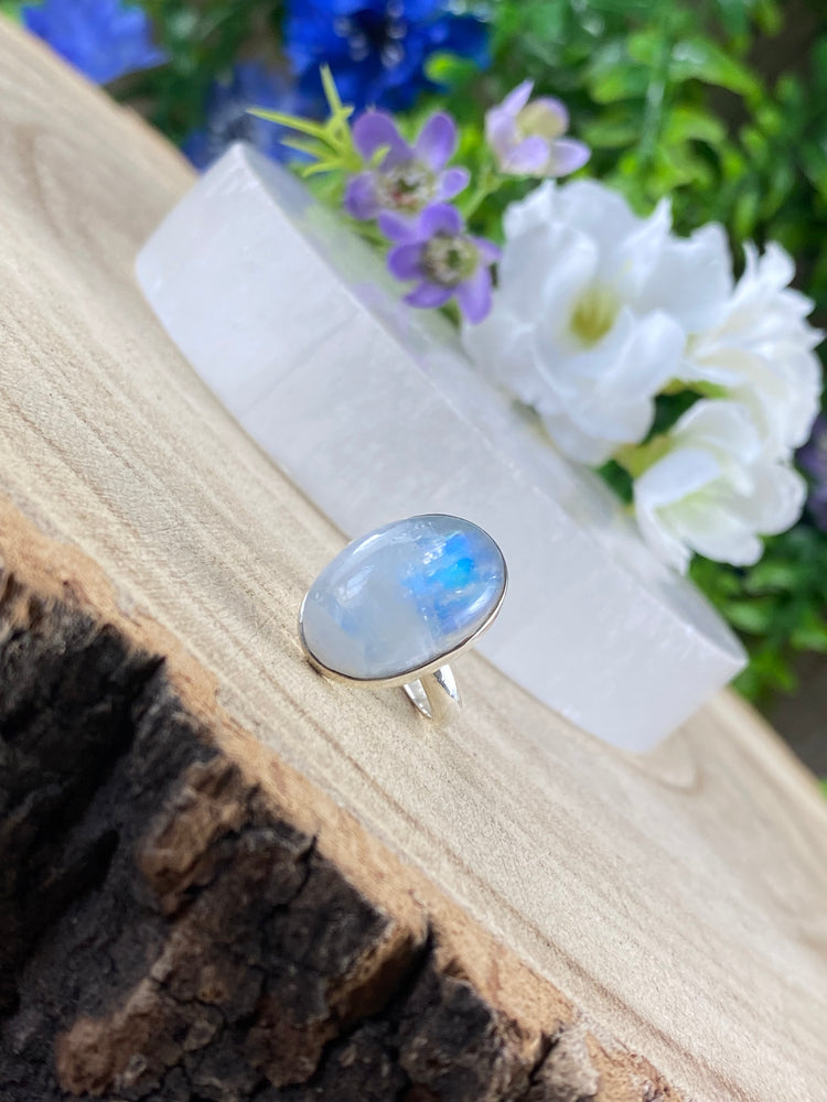 Backed Moonstone Ring