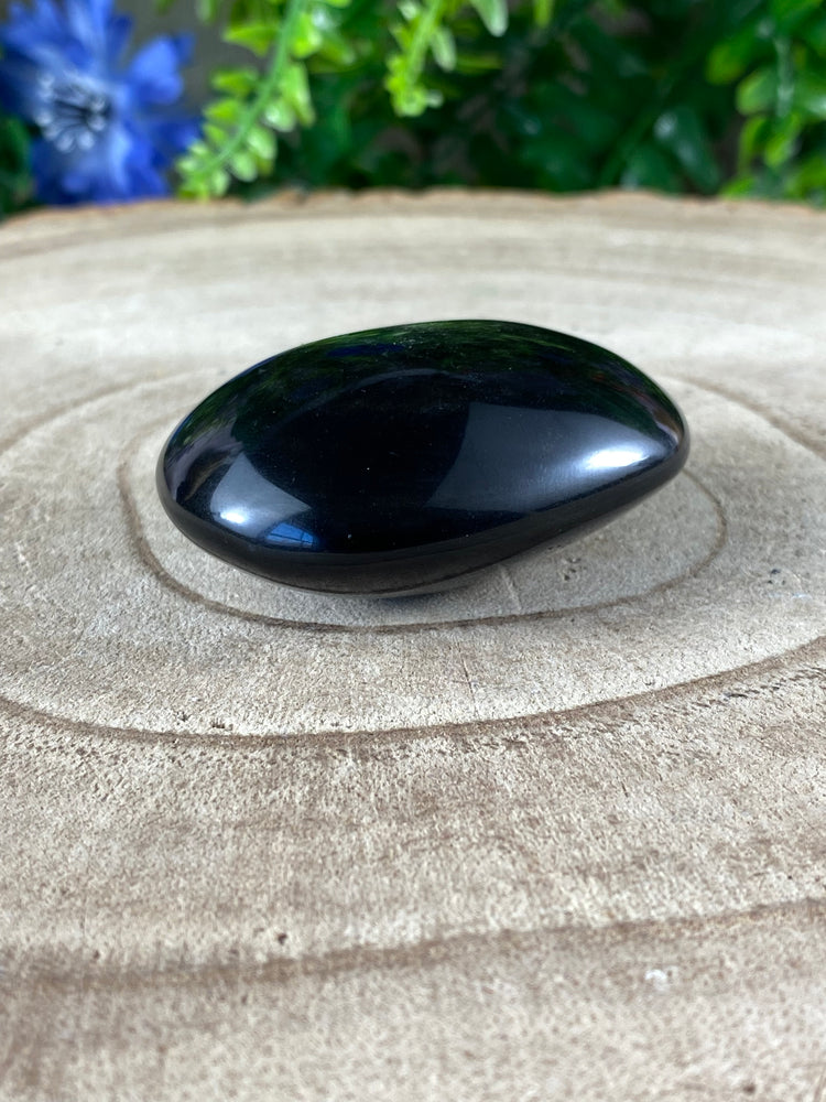Sheen Obsidian Palm Stone