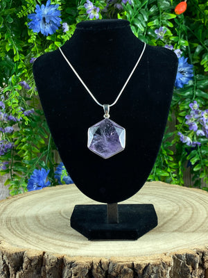 Amethyst Hexagon Pendant
