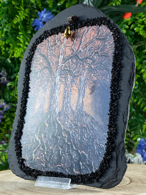 Avebury Beech Tree Art On Slate