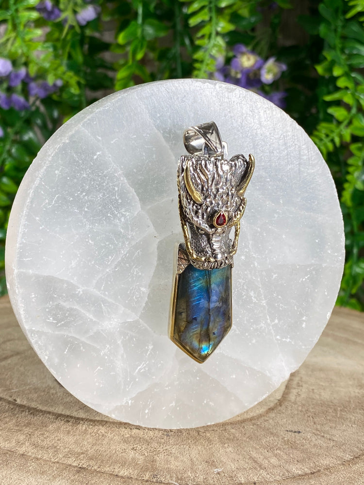 Labradorite Dragon Pendant