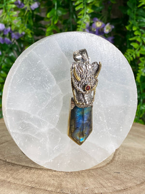 Labradorite Dragon Pendant