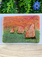 Sunset Sarsen Stone - Felted Wall Art