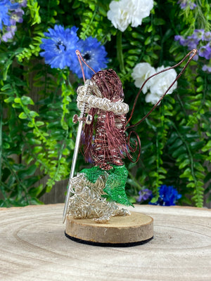 Stainless Steel Wire Faery with Sword