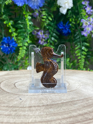 Opal Seahorse Carving