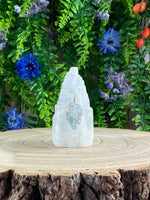 Blue Topaz Wire Wrapped Pendant