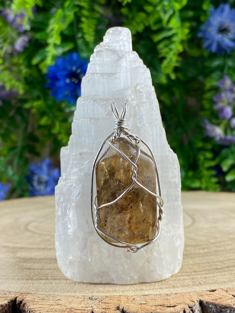 Citrine Wire Wrapped Pendant