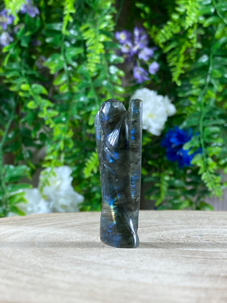 Labradorite Angel Carving