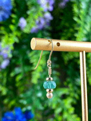 9ct Gold Emerald Earrings
