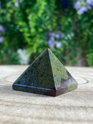 Dragon Blood Jasper Pyramid