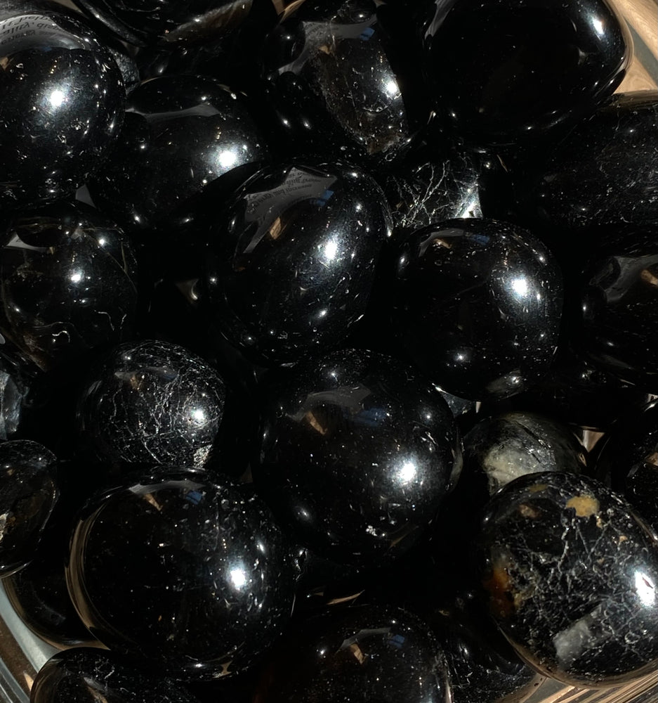 Black Tourmaline Tumbles
