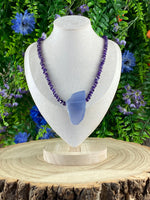 Amethyst And Blue Chalcedony Necklace