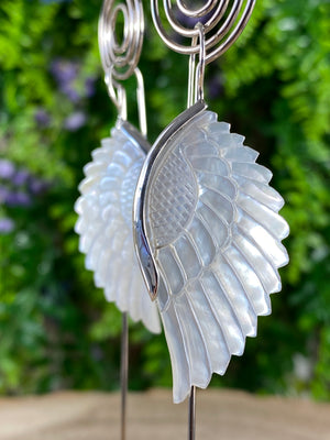 Mother Of Pearl Angel Wing Earrings