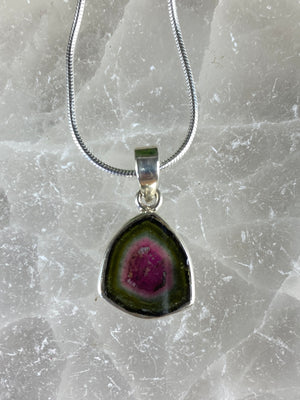 Watermelon Tourmaline Pendant