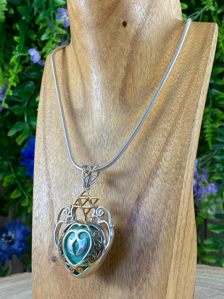 Amazonite Heart Pendant