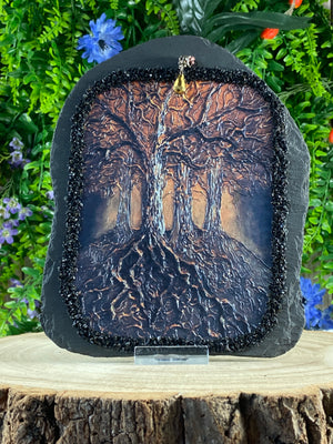 Avebury Beech Tree Art On Slate