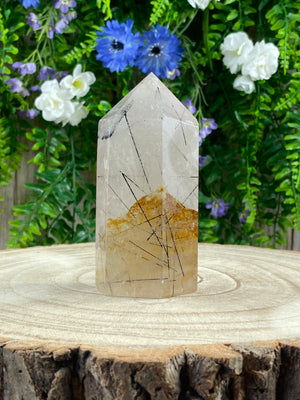 Tourmalinated Quartz Tower