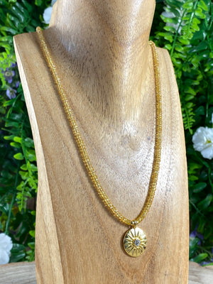 Yellow Sapphire Necklace