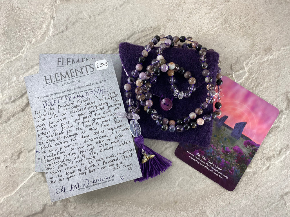 Mala by Donna - Violet Diamond Flame